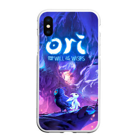 Чехол для iPhone XS Max матовый с принтом Ori - And The Will Of The Wisp , Силикон | Область печати: задняя сторона чехла, без боковых панелей | microsoft studios | moon studios | ori | ori and the blind forest | unity | лес | луна | нибела | ночной лес | ночь | ори | платформер | сова