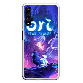 Чехол для Honor 20 с принтом Ori - And The Will Of The Wisp , Силикон | Область печати: задняя сторона чехла, без боковых панелей | Тематика изображения на принте: microsoft studios | moon studios | ori | ori and the blind forest | unity | лес | луна | нибела | ночной лес | ночь | ори | платформер | сова