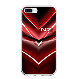 Чехол для iPhone 7Plus/8 Plus матовый с принтом MASS EFFECT , Силикон | Область печати: задняя сторона чехла, без боковых панелей | n7 | масс эффект | н7 | шепард