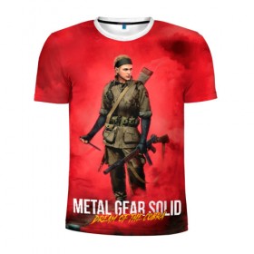 Мужская футболка 3D спортивная с принтом Metal Gear Solid , 100% полиэстер с улучшенными характеристиками | приталенный силуэт, круглая горловина, широкие плечи, сужается к линии бедра | 