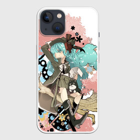 Чехол для iPhone 13 с принтом Мику Хацунэ ,  |  | anime | character | geisha | hatsune miku | japan | kimono | manga | style | аниме | вокалоид | девушки | манга | мульт | оружие | сёдзё | сериал | хатсуне мику