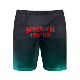 Мужские шорты спортивные с принтом STRANGER THINGS ,  |  | stranger things | очень странные дела