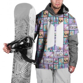 Накидка на куртку 3D с принтом BTS , 100% полиэстер |  | bangtan boys | bts | бтс