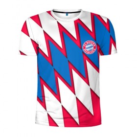 Мужская футболка 3D спортивная с принтом FC Bayern Munchen 2019 , 100% полиэстер с улучшенными характеристиками | приталенный силуэт, круглая горловина, широкие плечи, сужается к линии бедра | bayern | football | munchen | бавария | бундеслига | мюнхен | спорт | футбол | футбольный клуб