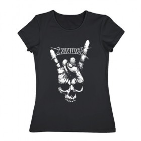 Женская футболка хлопок с принтом Metallica , 100% хлопок | прямой крой, круглый вырез горловины, длина до линии бедер, слегка спущенное плечо | metalica | metallica | группа | джеймс хэтфилд | кирк хэмметт | ларс ульрих | метал | металика | металлика | миталика | музыка | роберт трухильо | рок | трэш | трэшметал | хард | хеви