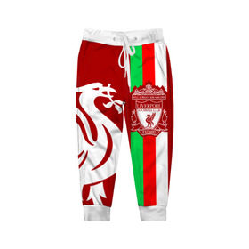 Детские брюки 3D с принтом Liverpool (3) , 100% полиэстер | манжеты по низу, эластичный пояс регулируется шнурком, по бокам два кармана без застежек, внутренняя часть кармана из мелкой сетки | champions | england | league | liverpool | англия | ливерпуль | лига | чемпионов