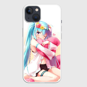 Чехол для iPhone 13 с принтом Милый ангел ,  |  | anime | character | geisha | hatsune miku | japan | kimono | manga | style | аниме | вокалоид | девушки | манга | мульт | оружие | сёдзё | сериал | хатсуне мику