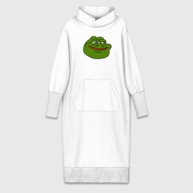 Платье удлиненное хлопок с принтом PepeHappy ,  |  | feels bad man | feels good man | pepe | pepe the frog | sad pepe | грустная лягушка | пепе