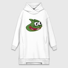 Платье-худи хлопок с принтом Pepega ,  |  | feels bad man | feels good man | pepe | pepe the frog | sad pepe | грустная лягушка | пепе | пепега