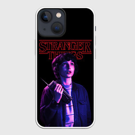 Чехол для iPhone 13 mini с принтом STRANGER THINGS   Майк ,  |  | 011 | down | eleven | netflix | season | series | strange | stranger | things | upside | дела | дина | загадочные | монстр | монстры | одиннадцать | очень | сезон | сериал | сериалы | события | странные | ужасы