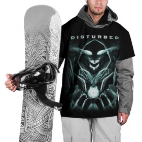 Накидка на куртку 3D с принтом Disturbed , 100% полиэстер |  | Тематика изображения на принте: 