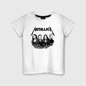 Детская футболка хлопок с принтом Metallica , 100% хлопок | круглый вырез горловины, полуприлегающий силуэт, длина до линии бедер | metalica | metallica | группа | джеймс хэтфилд | кирк хэмметт | ларс ульрих | метал | металика | металлика | миталика | музыка | роберт трухильо | рок | трэш | трэшметал | хард | хеви