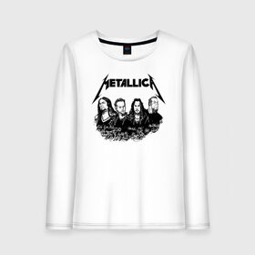 Женский лонгслив хлопок с принтом Metallica , 100% хлопок |  | metalica | metallica | группа | джеймс хэтфилд | кирк хэмметт | ларс ульрих | метал | металика | металлика | миталика | музыка | роберт трухильо | рок | трэш | трэшметал | хард | хеви