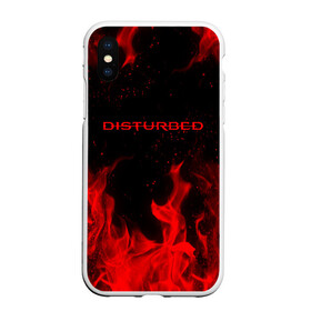 Чехол для iPhone XS Max матовый с принтом DISTURBED (НА СПИНЕ) , Силикон | Область печати: задняя сторона чехла, без боковых панелей | disturbed | дистурбед