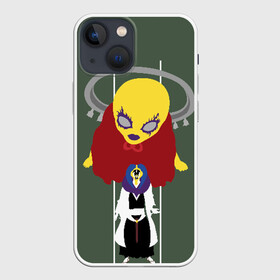 Чехол для iPhone 13 mini с принтом Mayuri Kurotsuchi ,  |  | Тематика изображения на принте: bankai | bleach | captain | kurotsuchi | mayuri | shinigami | банкай | блич | капитан | куроцучи | маюри куроцути | шинигами