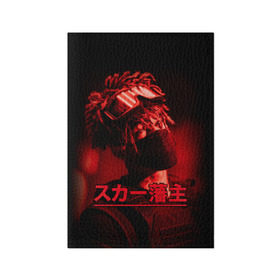 Обложка для паспорта матовая кожа с принтом Scarlxrd (Фото) , натуральная матовая кожа | размер 19,3 х 13,7 см; прозрачные пластиковые крепления | Тематика изображения на принте: japan | rap | scarlxrd | реп | рэп | скарлорд