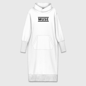 Платье удлиненное хлопок с принтом MUSE ,  |  | muse | rock | рок