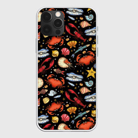 Чехол для iPhone 12 Pro Max с принтом Морские обитатели , Силикон |  | children | crabs | crayfish | drawing | fish | funny | inhabitants | ocean | pearls | sea | shellfish | shells | shrimps | весёлый | детский | жемчуг | крабы | креветки | моллюски | море | морские | обитатели | океан | раки | ракушки | рисунок | рыбы