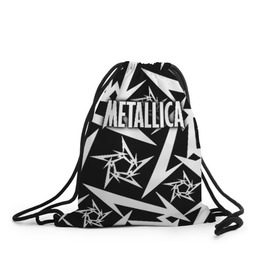 Рюкзак-мешок 3D с принтом Metallica , 100% полиэстер | плотность ткани — 200 г/м2, размер — 35 х 45 см; лямки — толстые шнурки, застежка на шнуровке, без карманов и подкладки | metalica | metallica | группа | джеймс хэтфилд | кирк хэмметт | ларс ульрих | метал | металика | металлика | миталика | музыка | роберт трухильо | рок | трэш | трэшметал | хард | хеви