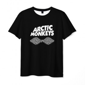 Мужская футболка 3D с принтом ARCTIC MONKEYS , 100% полиэфир | прямой крой, круглый вырез горловины, длина до линии бедер | arctic monkeys | арктик манкис | арктические мартышки