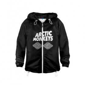 Детская ветровка 3D с принтом ARCTIC MONKEYS , 100% полиэстер | подол и капюшон оформлены резинкой с фиксаторами, по бокам два кармана без застежек, один потайной карман на груди | arctic monkeys | арктик манкис | арктические мартышки