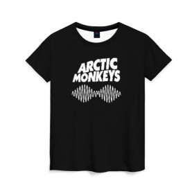 Женская футболка 3D с принтом ARCTIC MONKEYS , 100% полиэфир ( синтетическое хлопкоподобное полотно) | прямой крой, круглый вырез горловины, длина до линии бедер | arctic monkeys | арктик манкис | арктические мартышки