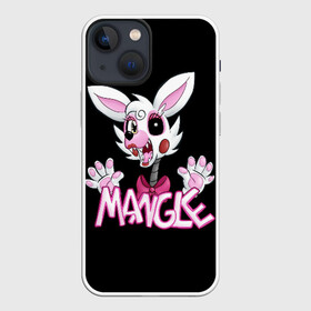 Чехол для iPhone 13 mini с принтом FNAF MANGLE | ФНАФ МАНГЛ ,  |  | 4 | animation | bonnie | chica | fnaf | foxy | freddy | funny | horror | pizza | scary | sfm | бонни | майк | ночей | пять | ужас | фокси | фредди | чика | шмидт