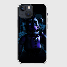 Чехол для iPhone 13 mini с принтом Five Nights at Freddy ,  |  | 4 | animation | bonnie | chica | fnaf | foxy | freddy | funny | horror | pizza | scary | sfm | бонни | майк | ночей | пять | ужас | фокси | фредди | чика | шмидт