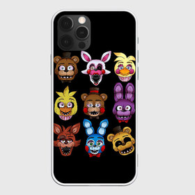 Чехол для iPhone 12 Pro Max с принтом Five Nights at Freddy , Силикон |  | 4 | animation | bonnie | chica | fnaf | foxy | freddy | funny | horror | pizza | scary | sfm | бонни | майк | ночей | пять | ужас | фокси | фредди | чика | шмидт