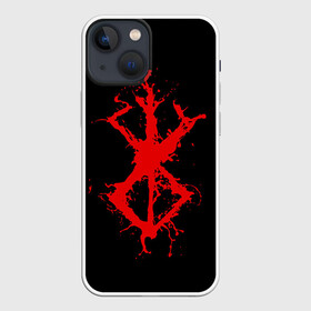 Чехол для iPhone 13 mini с принтом BERSERK logo elements red ,  |  | anime | anime berserk | berserk | knight | manga | аниме | аниме берсерк | берсерк | манга | рыцарь