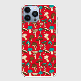 Чехол для iPhone 13 Pro Max с принтом Грибы ,  |  | Тематика изображения на принте: art | beautiful | drawing | mushrooms | poisonous | pop art | toadstools | грибы | искусство | красивые | мухоморы | поганки | поп   арт | рисунок | ядовитые