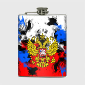 Фляга с принтом RUSSIA Flame Collection , металлический корпус | емкость 0,22 л, размер 125 х 94 мм. Виниловая наклейка запечатывается полностью | fire | flame | russia | sport | tricolor | герб | огонь | патриот | патриотизм | пламя | россия | спорт | триколор | флаг россии