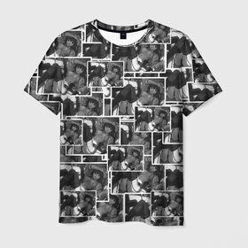 Мужская футболка 3D с принтом Pop art SENPAI , 100% полиэфир | прямой крой, круглый вырез горловины, длина до линии бедер | amv | anime | pop art | senpai | style | аниме | безумство | бикини | кохай | кросотки | микс | поп арт | сёдзё | семпай