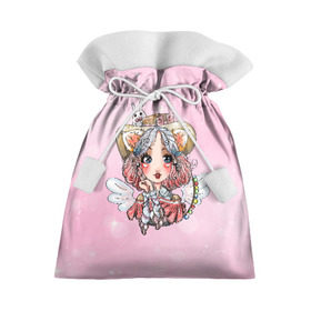 Подарочный 3D мешок с принтом Алиса в стране чудес , 100% полиэстер | Размер: 29*39 см | Тематика изображения на принте: алиса | арт | девочка | заяц | кролик | милая | ребенок | сказка | чудеса