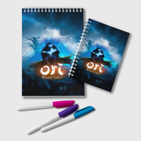 Блокнот с принтом Ori - And The Will Of The Wisp , 100% бумага | 48 листов, плотность листов — 60 г/м2, плотность картонной обложки — 250 г/м2. Листы скреплены удобной пружинной спиралью. Цвет линий — светло-серый
 | Тематика изображения на принте: microsoft studios | moon studios | ori | ori and the blind forest | unity | лес | луна | нибела | ночной лес | ночь | ори | платформер | сова