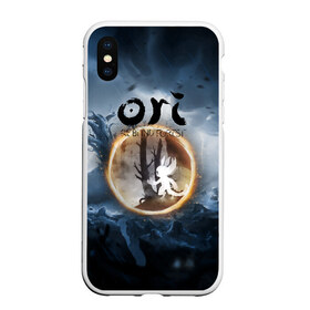 Чехол для iPhone XS Max матовый с принтом Ori - And The Will Of The Wisp , Силикон | Область печати: задняя сторона чехла, без боковых панелей | microsoft studios | moon studios | ori | ori and the blind forest | unity | лес | луна | нибела | ночной лес | ночь | ори | платформер | сова