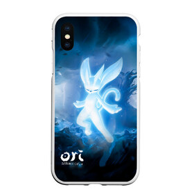 Чехол для iPhone XS Max матовый с принтом Ori - And The Will Of The Wisp , Силикон | Область печати: задняя сторона чехла, без боковых панелей | microsoft studios | moon studios | ori | ori and the blind forest | unity | лес | луна | нибела | ночной лес | ночь | ори | платформер | сова