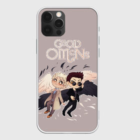 Чехол для iPhone 12 Pro Max с принтом Good Omens , Силикон |  | Тематика изображения на принте: good | omens | sheen | tennant | азирафель | ангел | благие знамения | демон | кроули | падший | теннант | шин