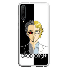 Чехол для Honor P30 с принтом Good Omens , Силикон | Область печати: задняя сторона чехла, без боковых панелей | Тематика изображения на принте: good | omens | sheen | tennant | азирафель | ангел | благие знамения | демон | кроули | падший | теннант | шин