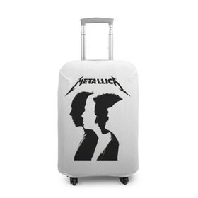 Чехол для чемодана 3D с принтом Metallica , 86% полиэфир, 14% спандекс | двустороннее нанесение принта, прорези для ручек и колес | metalica | metallica | группа | джеймс хэтфилд | кирк хэмметт | ларс ульрих | метал | металика | металлика | миталика | музыка | роберт трухильо | рок | трэш | трэшметал | хард | хеви