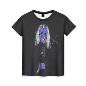 Женская футболка 3D с принтом Ghostemane , 100% полиэфир ( синтетическое хлопкоподобное полотно) | прямой крой, круглый вырез горловины, длина до линии бедер | ghostemane | гоустмэйн
