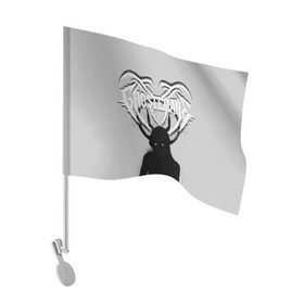 Флаг для автомобиля с принтом Ghostemane , 100% полиэстер | Размер: 30*21 см | ghostemane | гоустмэйн