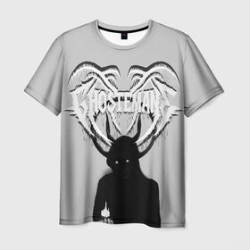Мужская футболка 3D с принтом Ghostemane , 100% полиэфир | прямой крой, круглый вырез горловины, длина до линии бедер | ghostemane | гоустмэйн