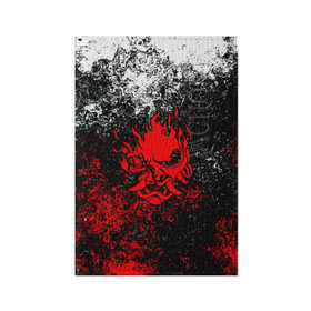 Обложка для паспорта матовая кожа с принтом SAMURAI KEANU REEVES , натуральная матовая кожа | размер 19,3 х 13,7 см; прозрачные пластиковые крепления | cyberpunk | cyberpunk 2077 | samurai | киберпанк