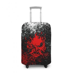 Чехол для чемодана 3D с принтом SAMURAI KEANU REEVES , 86% полиэфир, 14% спандекс | двустороннее нанесение принта, прорези для ручек и колес | cyberpunk | cyberpunk 2077 | samurai | киберпанк