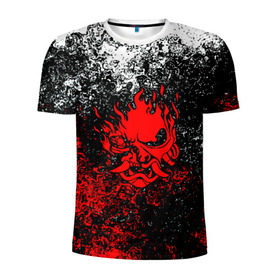 Мужская футболка 3D спортивная с принтом SAMURAI KEANU REEVES , 100% полиэстер с улучшенными характеристиками | приталенный силуэт, круглая горловина, широкие плечи, сужается к линии бедра | cyberpunk | cyberpunk 2077 | samurai | киберпанк