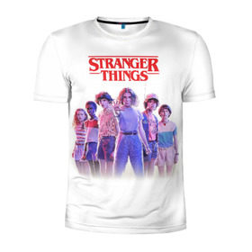 Мужская футболка 3D спортивная с принтом Stranger Things 3 , 100% полиэстер с улучшенными характеристиками | приталенный силуэт, круглая горловина, широкие плечи, сужается к линии бедра | stranger things | очень странные дела