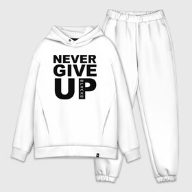 Мужской костюм хлопок OVERSIZE с принтом NEVER GIVE UP САЛАХ ,  |  | liverpool | never give up | salah | ливерпуль | салах