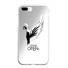 Чехол для iPhone 7Plus/8 Plus матовый с принтом Good Omens , Силикон | Область печати: задняя сторона чехла, без боковых панелей | good | omens | sheen | tennant | азирафель | ангел | благие знамения | демон | кроули | падший | теннант | шин