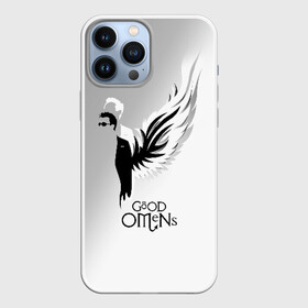 Чехол для iPhone 13 Pro Max с принтом Good Omens ,  |  | good | omens | sheen | tennant | азирафель | ангел | благие знамения | демон | кроули | падший | теннант | шин